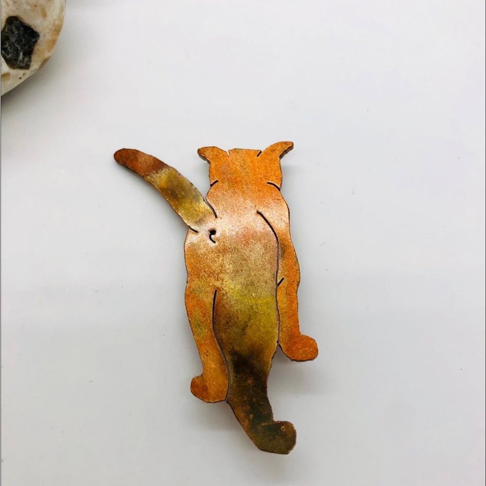 Vintage CATTITUDE Cat Booty Brooch